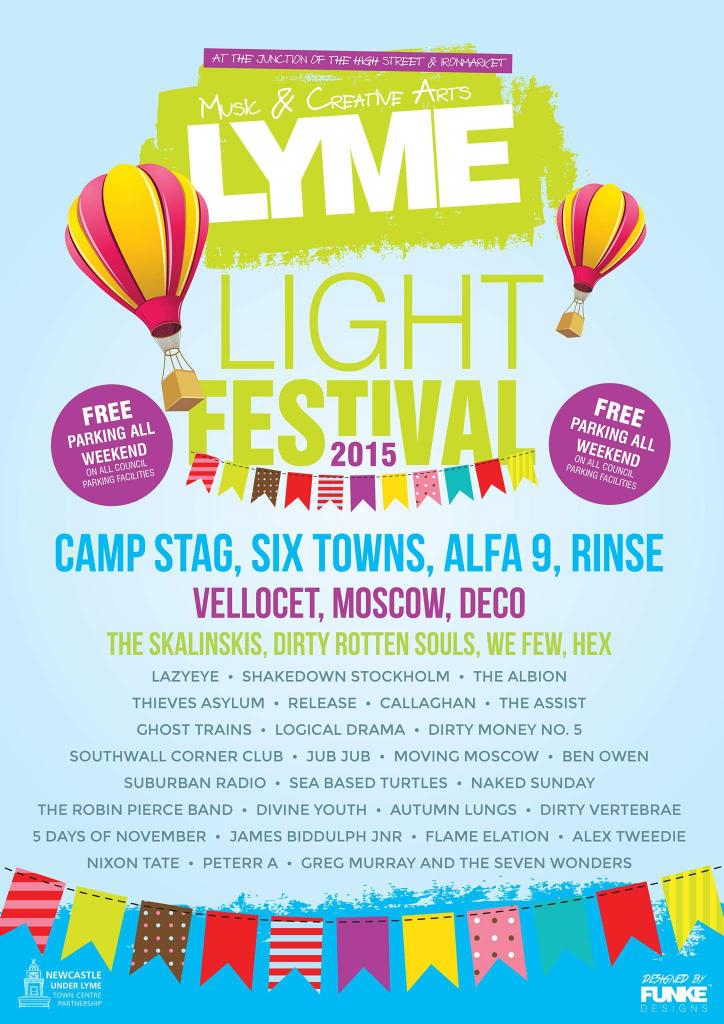 We're opening the Lyme Light festival this year. Friday 1st May. Free entry.