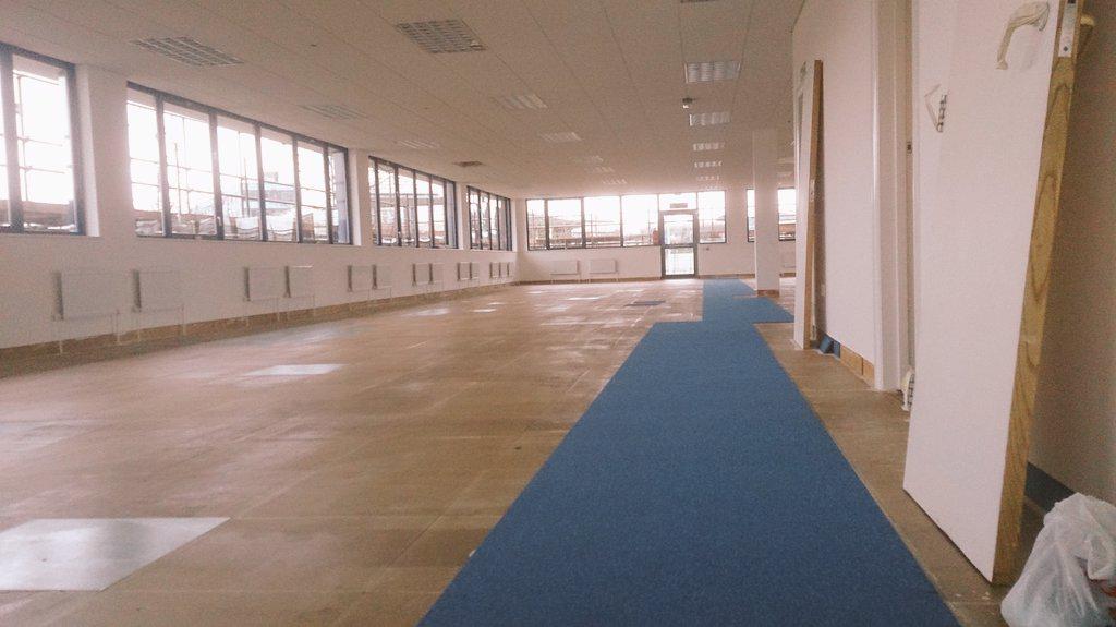 AFContractsLtd's tweet photo. 750 sq m @forboflooring  Apex 640 Caspian tiles progressing well on @FBallUK F41 adhesive of course ... http://t.co/VHxaVd6D7v