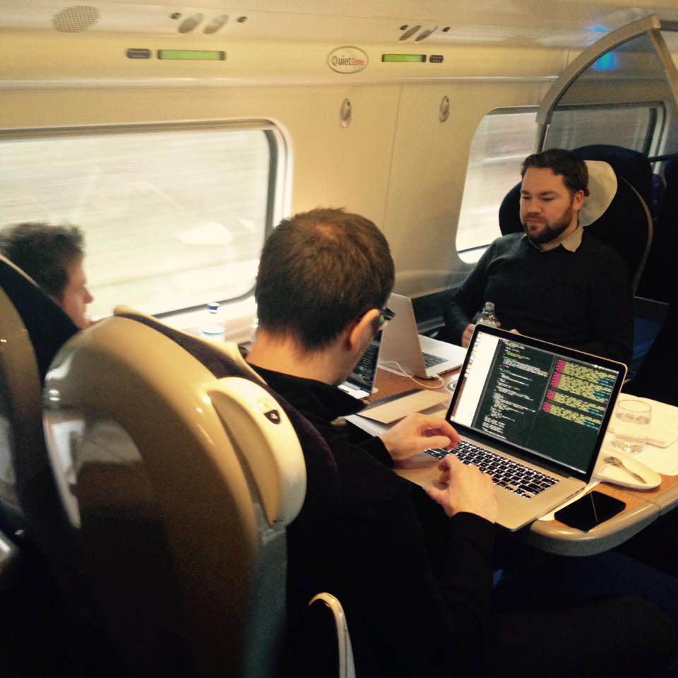 DueCourseApp's tweet image. The @DueCourseApp co-founders working hard on the train to London yesterday! #startup #invoicingtool #launchingsoon
