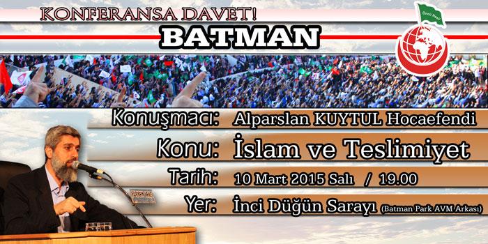 MedyaFurkan's tweet photo. Batman'da Konferans Müjdesi ! http://t.co/raJ3e3Vo1v