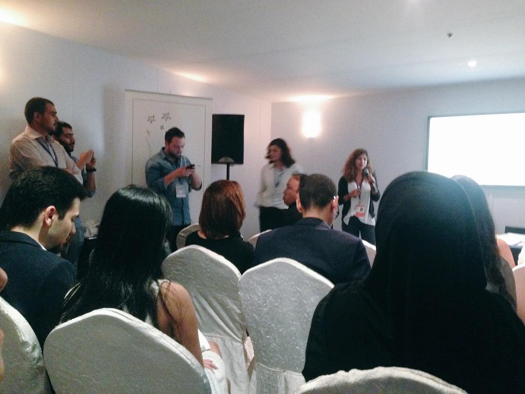 TannazMS's tweet photo. Finally on our third day at the Lynx Academy, it's come down to Pitchmode! Let's do this ✌️@LeoBurnettDubai http://t.co/8AhkPynIt0
