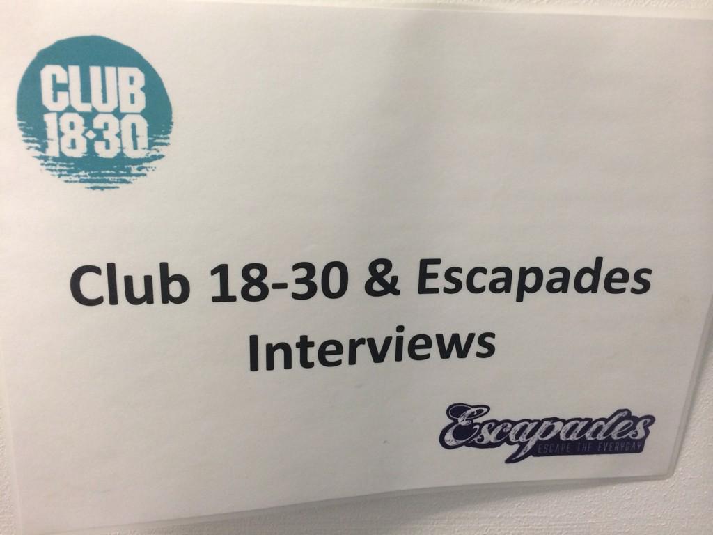 EscapadesRhodes's tweet photo. Good luck to everyone coming today for the last interviews for our rep family this year @club1830 and @Escapades_UK http://t.co/cqfiyXboo0