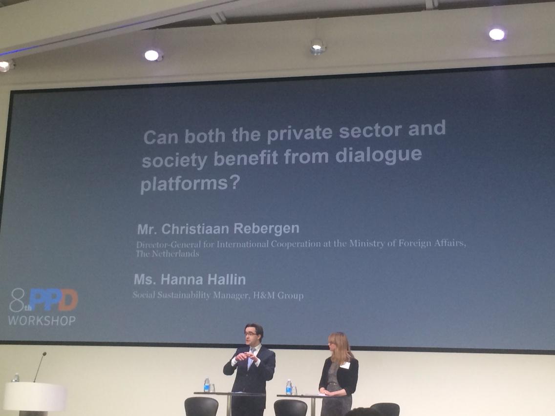 LouiseGKoch's tweet photo. Hallin @H&amp;M - UNGP gets us out of the blame game and map roles of business and states in #csr #ppd2015 @DanskErhverv http://t.co/suR11p7Lsz