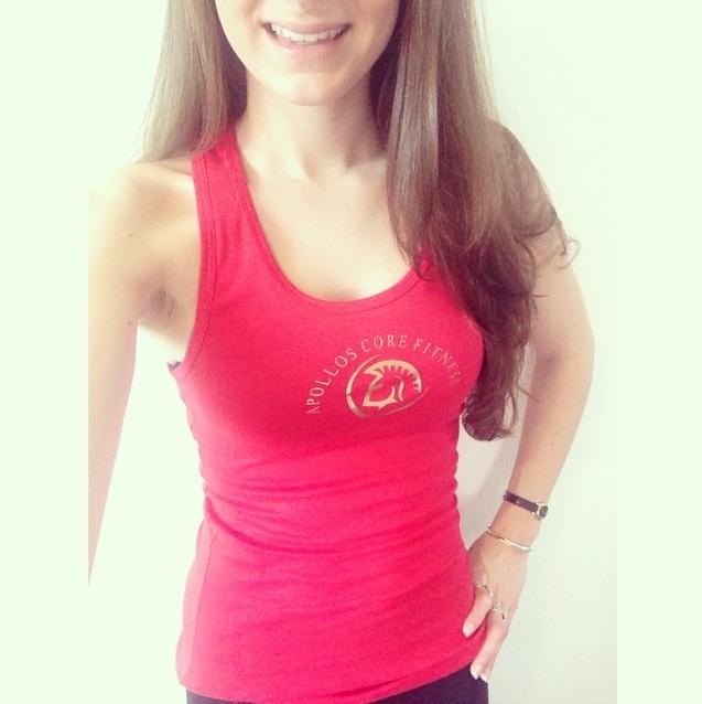 ApollosCore's tweet image. Our Female Modle, trying our First Sample of Female Raceback Tank Tops. #ApollosCoreFitness #Comingsoon