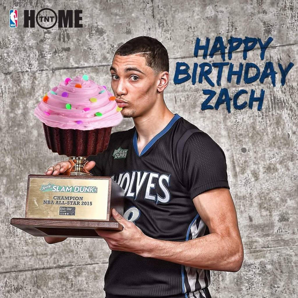 To wish Slam Dunk Contest champion Zach LaVine a Happy 20th Birthday! 