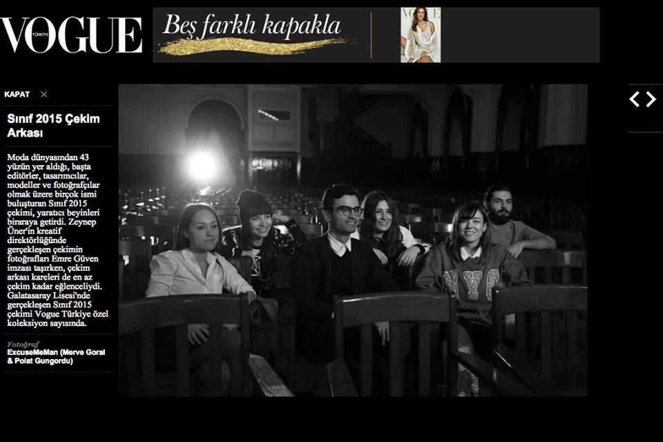 ExcuseMeMan's tweet photo. @vogueturkiye 5. Yıl Koleksiyon Sayısı: Sınıf 2015 Çekim Arkası Fotoğraflarımız >http://t.co/3dNMdhCdHO #ExcuseMeMan http://t.co/tuWKXPeXmQ