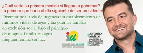 IUComarca's tweet photo. 'Ninguna familia #SinLuz y ninguna familia #SinAgua'#VotaIU para #TransformarAndalucía y #ConstruirLaLuz @iuandalucia http://t.co/Ts7pnpD8ro