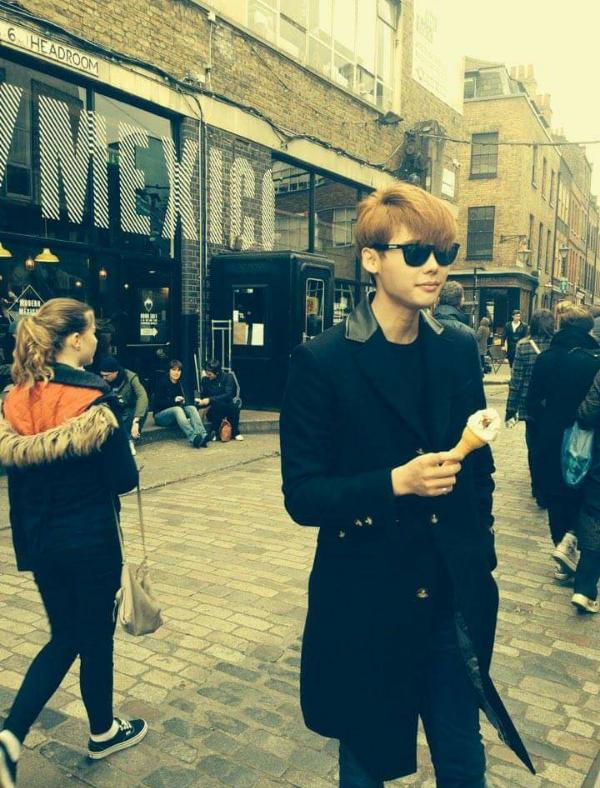 TheDramaKorea's tweet photo. Lee Jong Suk &amp; Park Shin Hye sedang berada di London untuk pemotretan majalah Instyle edisi April 2015. http://t.co/kWrIEC5RfN