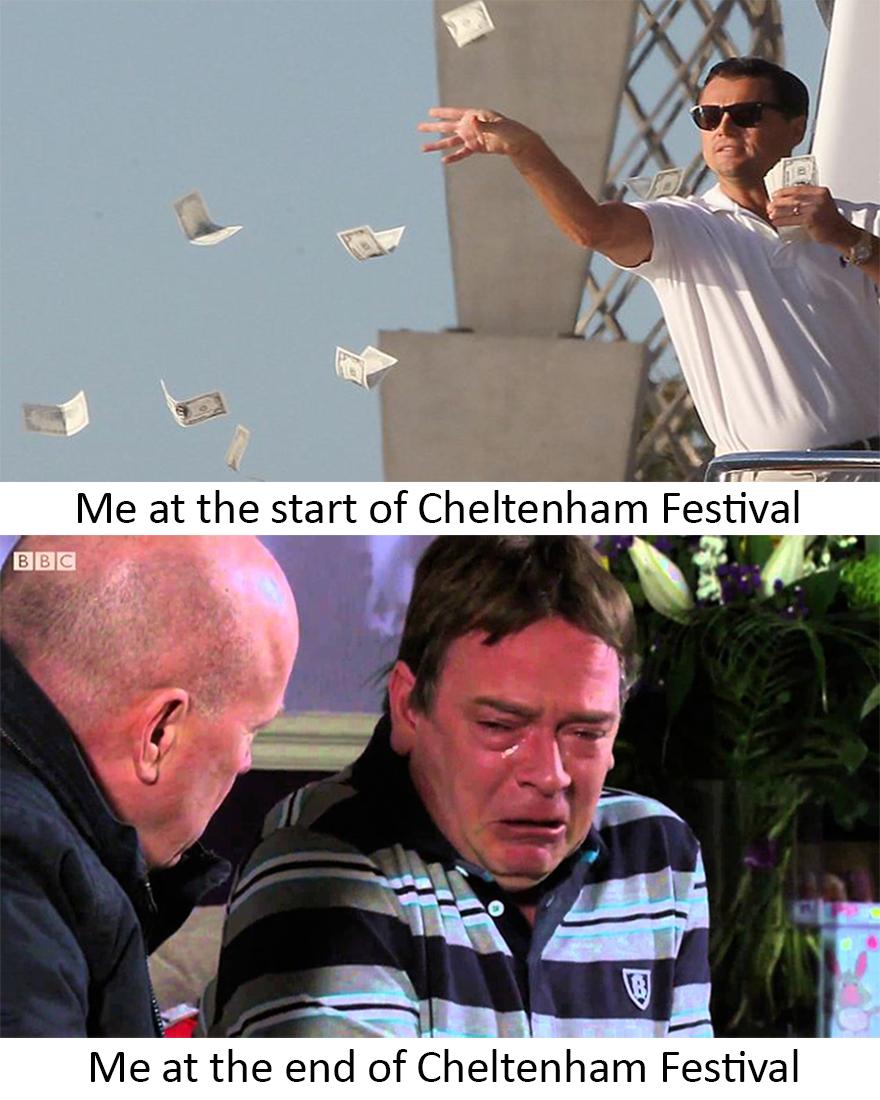 HangoverDan's tweet photo. “@Simplifycars: Pretty much sums it up! #CheltenhamFestival http://t.co/hKvl3XNVNx” about right!!! @THRTipster @FootyAccums @bettingme