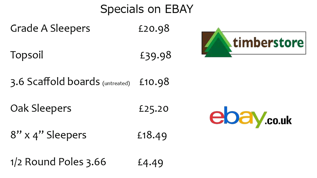 TimberStoreVic's tweet image. #Ebay #offers #deals #gardening #landscape ebay.co.uk/usr/timberstor…
