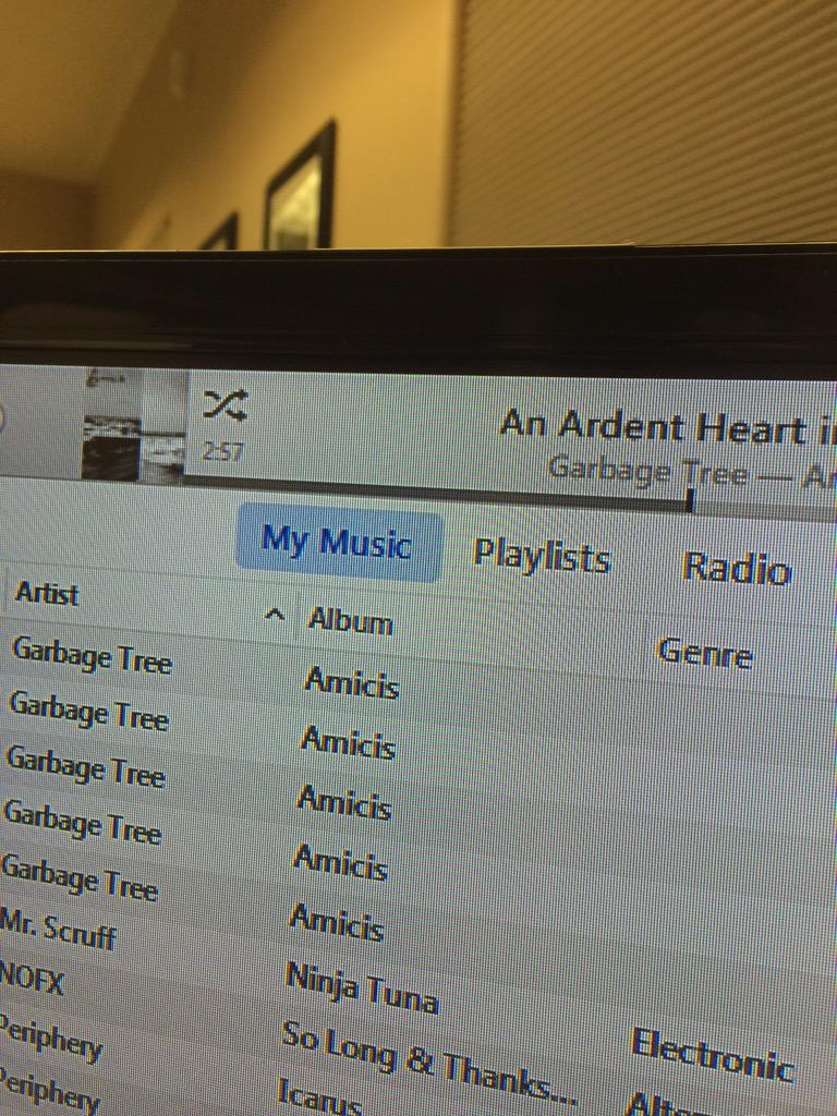 punishedsolaire's tweet image. Early morning jams @Garbage_Tree