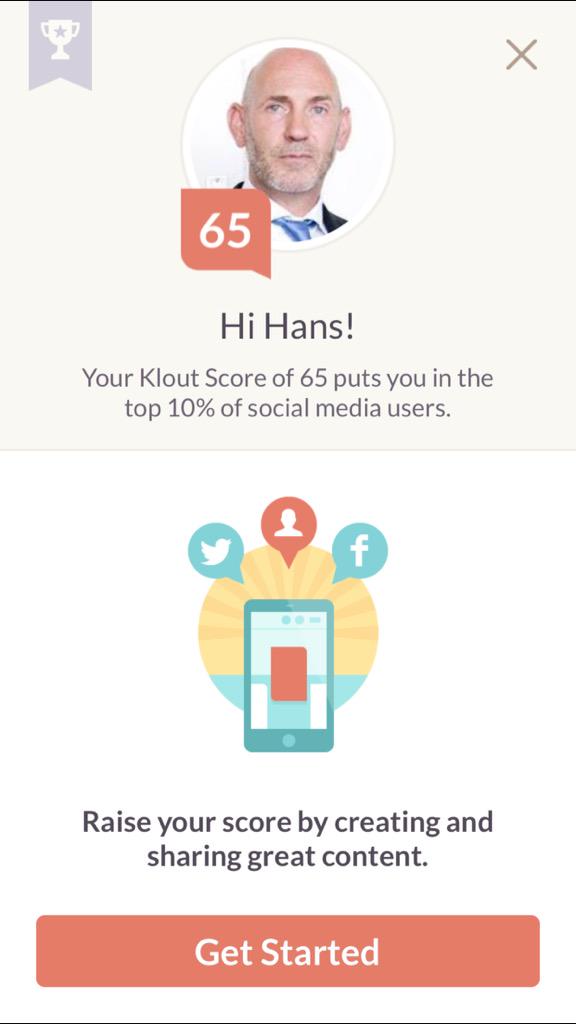 BureauAcht's tweet photo. Congrats from the office staff! “@HansRuinemans: A #Klout score of 65 in 2015; *bucket list check* http://t.co/0jBtZX9fdo”