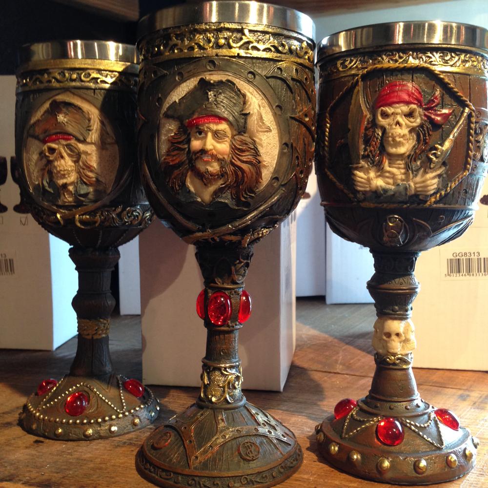Drinking from a glass is so overrated, get your goblet now from the Jamaica Inn shop!