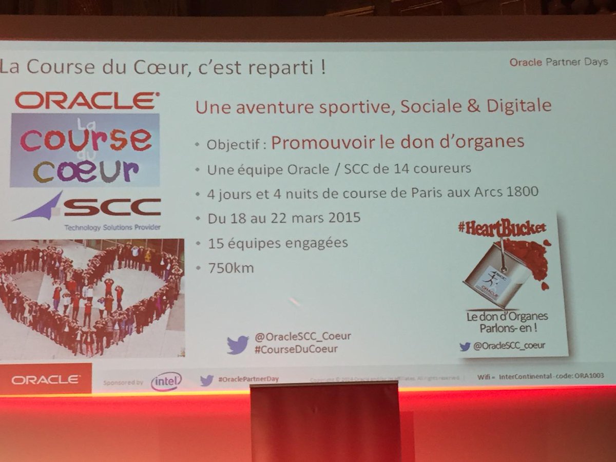 carnoux's tweet photo. #oraclepartnerday oracle a aussi du cœur .. Suivez les http://t.co/O3BtpGWFhK