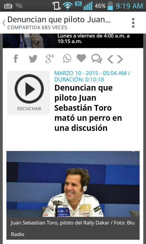 LilyRamirez16's tweet photo. Motociclista  Dakar Asesino  perro anda suelto y armado Bogota @carocruzosorio @piedrahitangela @PlataformaALTO http://t.co/ZN5HAhrnDF