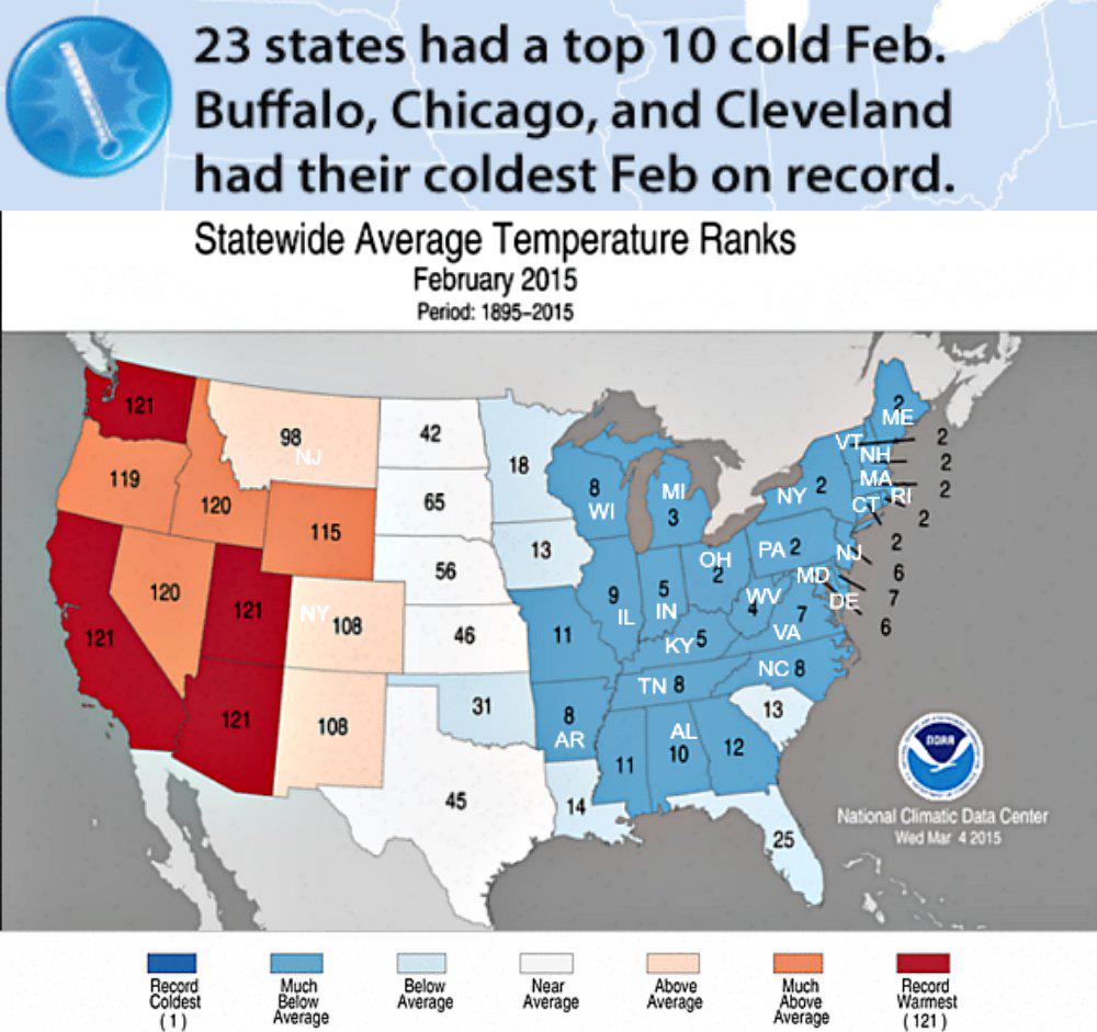 February AND Winter (North Hem) summary 2014-2015 - Weather ...