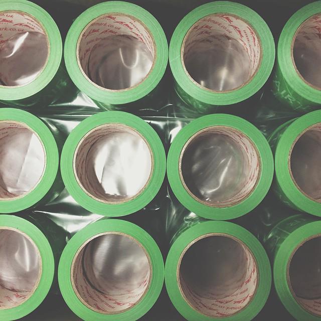 TheOtherArtFair's tweet photo. Today's delivery..#toafgreen tape for wrapping and packing artworks onsite! #buyart #takearthome #directfromtheartist http://t.co/0dCToZnTWK