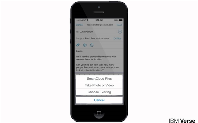 HelleGadeberg's tweet photo. #IBMVerse on mobile - a worklife saver #NewWayToWork http://t.co/DWsZE4tec7 http://t.co/wBfxJjXYst