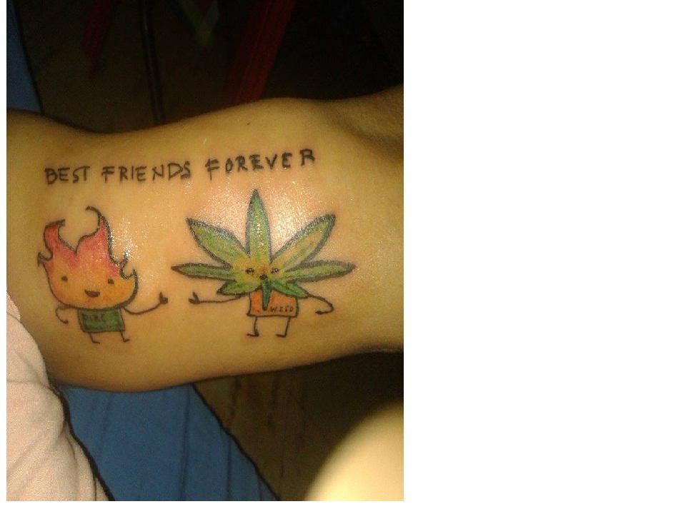 Cute Weed Tattoos For Delicate Stoners