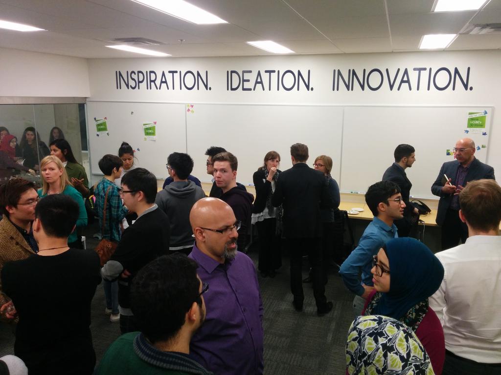 IMIUofT's tweet image. First #networking event for @IcubeUTM #ICEprogram is going great!