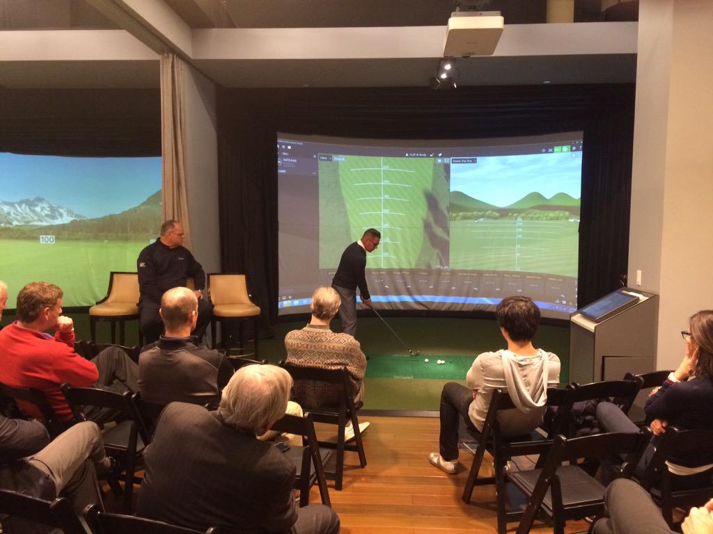 KirkAdamsGolf's tweet photo. Sean Foley and @LeitzGolf giving a long and short game clinic to our members today at @GolfBodyNYC http://t.co/ZlHPIAc2i3