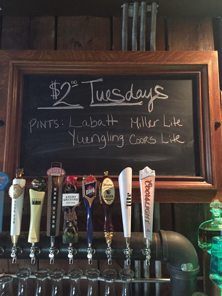 TheColonialBing's tweet photo. Make sure you stop by The Colonial tonight, and every Tuesday for $2 domestic pints! http://t.co/XVPc1vFu1o