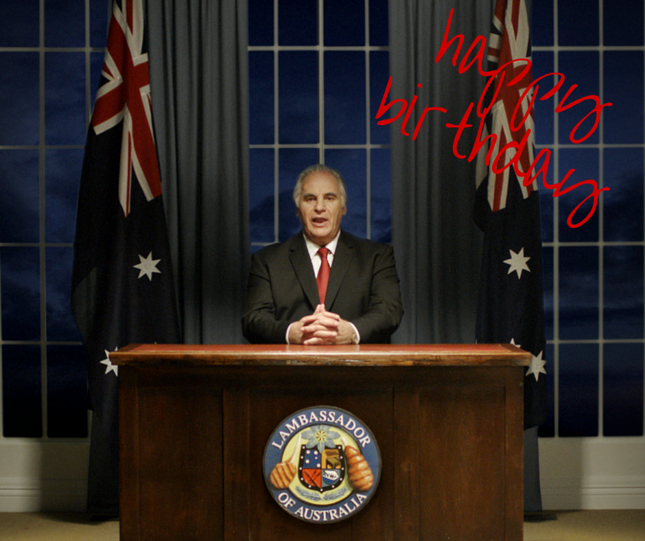 A big happy birthday to Australian media personality, former football player and \Lambassador\, Sam Kekovich! 