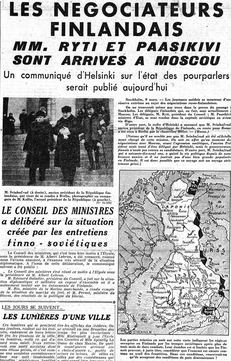 HolmaClaude's tweet photo. @risto_ryti ja @jk_paasikivi Moskovassa ja Figaron etusivulla. Niin myös P. E. Svinhufvudin matka Saksaan. #sota39 http://t.co/woHNX64pvK