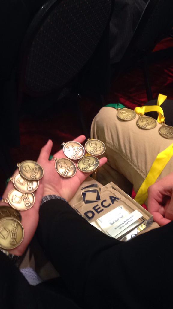 bv_business's tweet photo. Bringing home some decorations. #KSDECA  🏆🐯 http://t.co/LnJnqfIrhs
