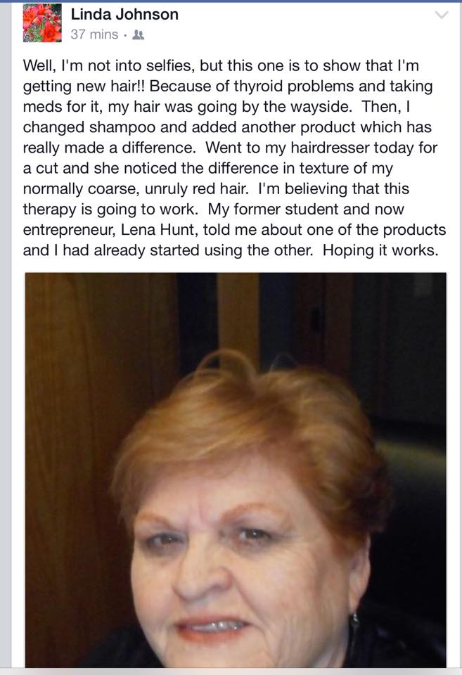 lenahuntco's tweet photo. Another happy and #healthy Lena Hunt Co. #EssentialOIls customer! Quick and cheap and natural hair regrowth! :) http://t.co/l9SFNOoXHk