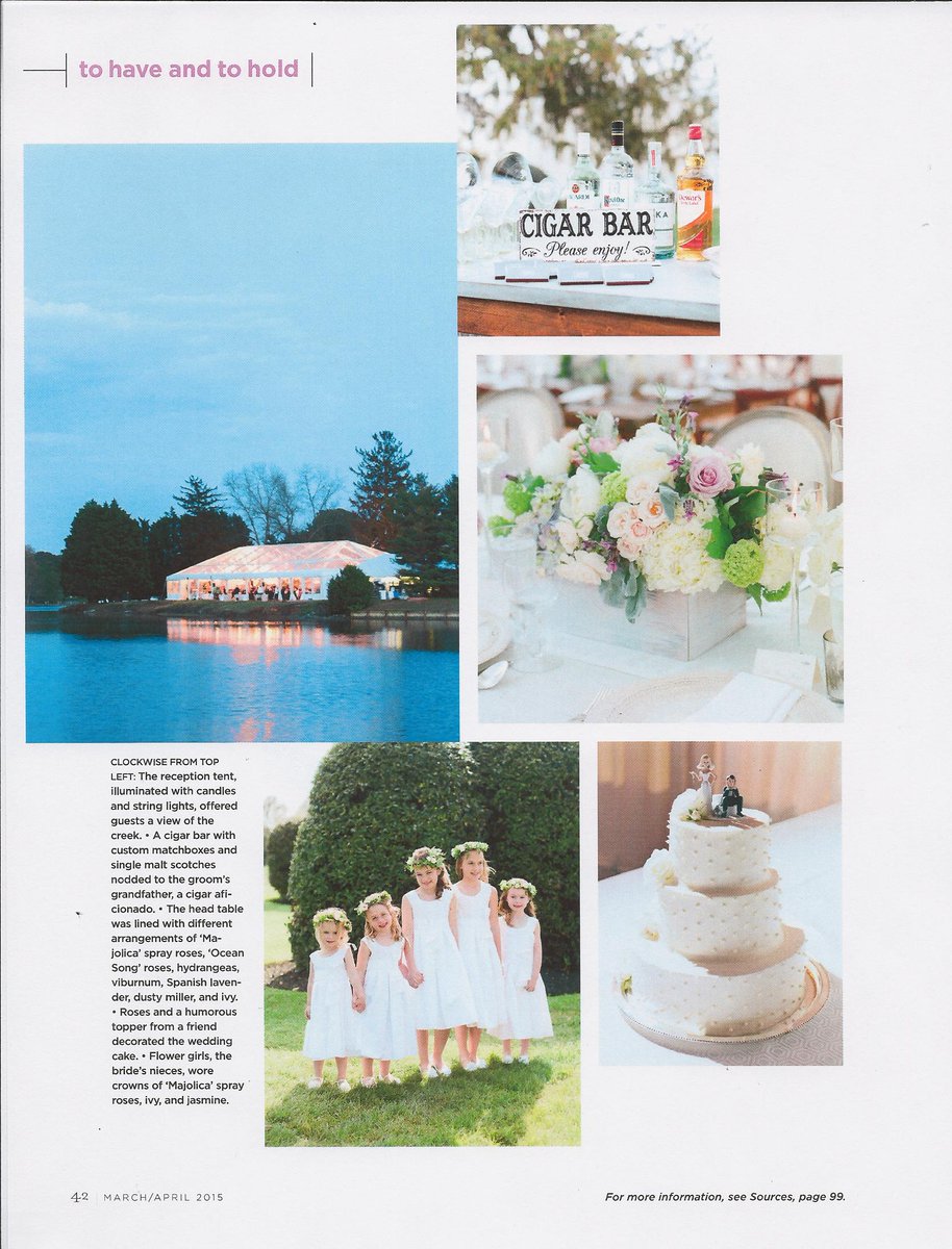 Just received our copy April’s <a href="/flowermagazine/">Flower magazine</a> ft. one of our favorite Spring weddings last year! <a href="/amaryllisinc/">Amaryllis, Inc.</a>