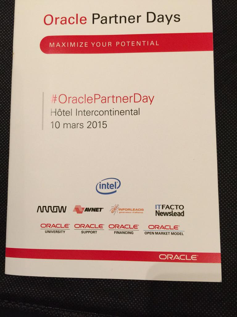 lionelchemla's tweet image. #OraclePartnerDay #Nessium #oraclesilverpartner