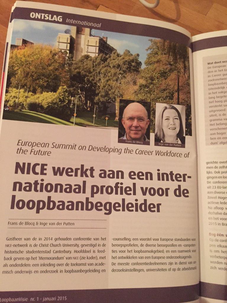 @loopbaanmaat, Mooi artikel in LoopbaanVisie over het internationale profiel van loopbaanbegeleiders.