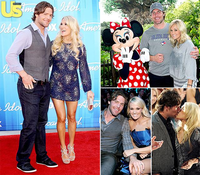 Happy birthday to Carrie Underwood, who\s always beaming around hubby Mike Fisher:  