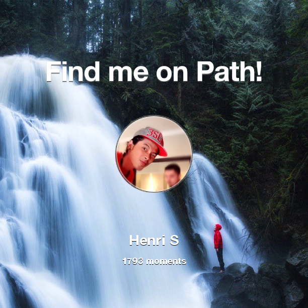 henry_donkey's tweet photo. I've shared 1,793 memories with my friends on #Path - see them now at http://t.co/niJD7qK2o3! #thepersonalnetwork http://t.co/tj9ELygUKi