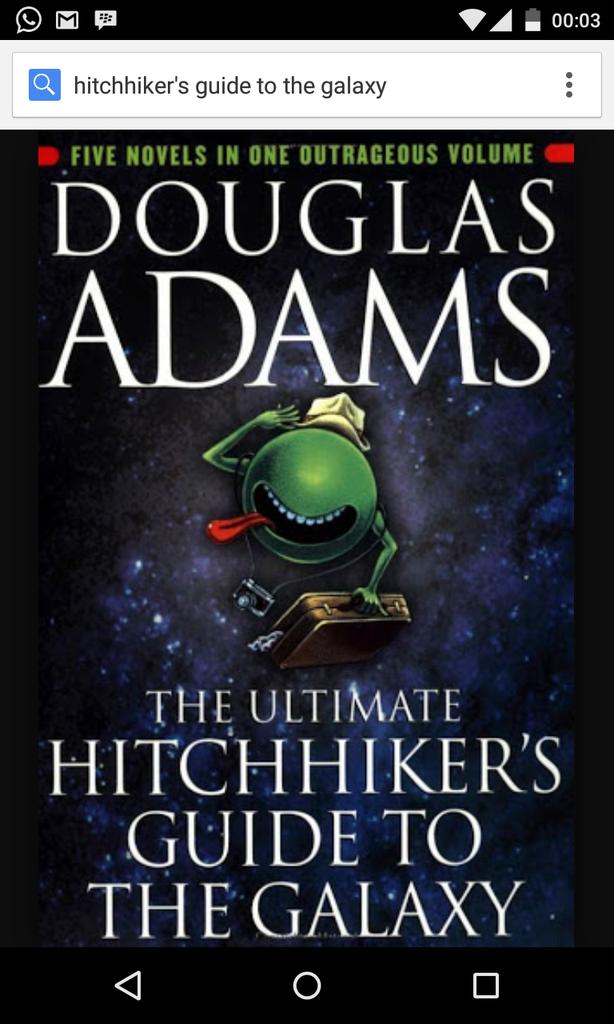 Happy birthday Douglas Adams, and thanks for all the fish 