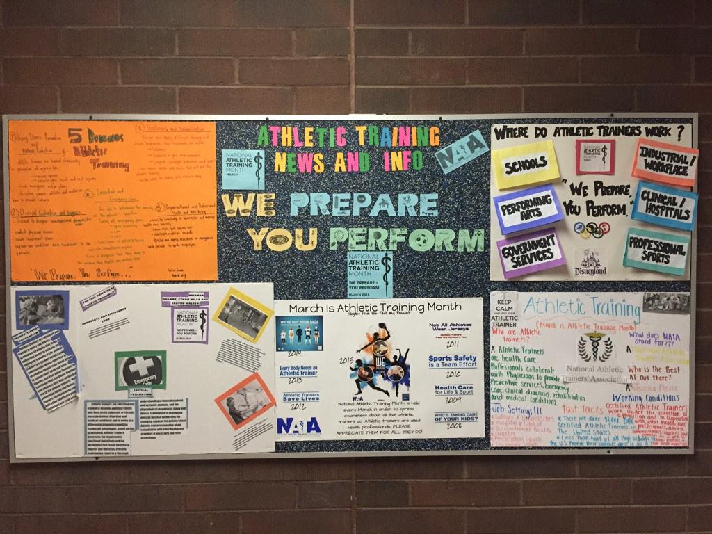 MP Sports Medicine on Twitter "Bulletin board celebrating National