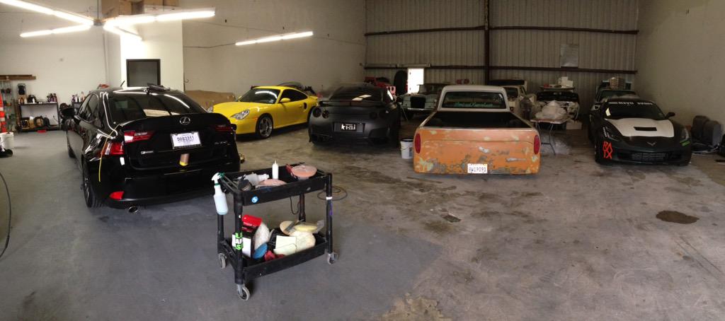 maydaymikey's tweet photo. Got a little bit of everything in the garage this week #prochargedC7 #baggedchevy #TX2KGTR #996Turbo http://t.co/lrDsyB153m