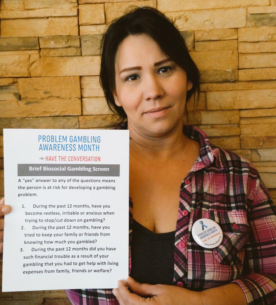MrsAmberCape's tweet photo. Today is #GamblingDisorder screening day. #pgam  #problemgamble Help is Available #whenthefunstops #nevadacouncil http://t.co/iE6il53Zo5