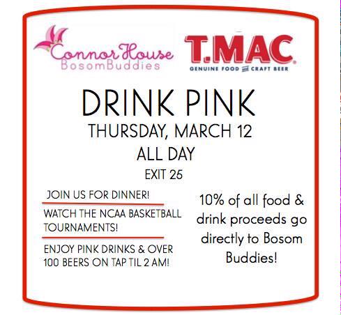 Join us on Thursday for our final Drink Pink at T.MAC on 25!