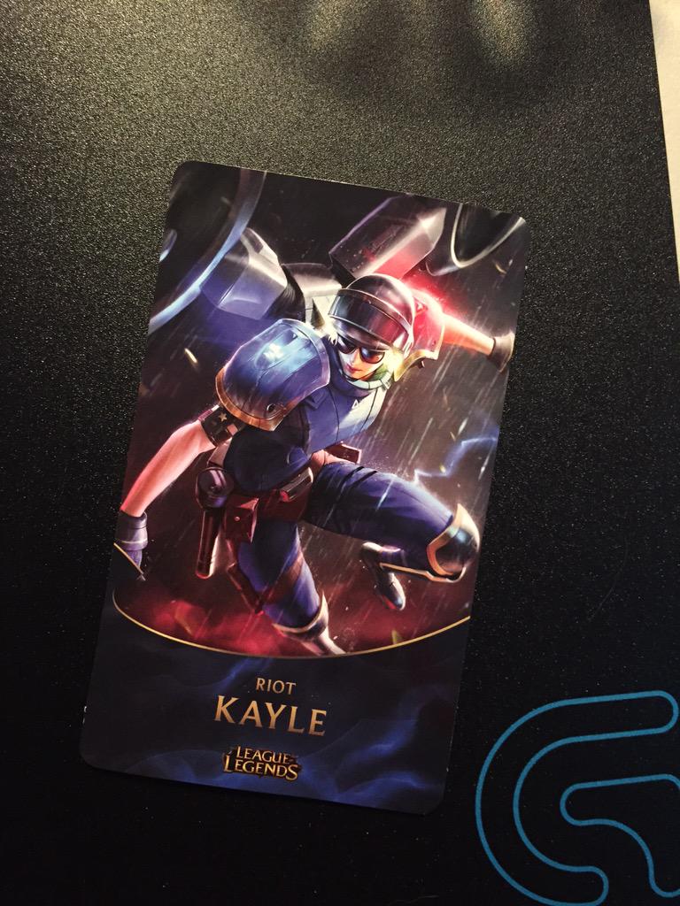 Giving away #RiotKayle #LoLskincode from #PAXEast later today. Make sure to be following/RT for your chance to win!