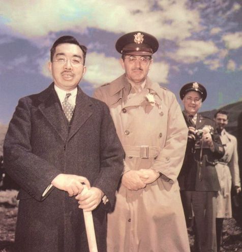 昭和天皇とGHQマーカット少将 昭和26年(1951年) 4月4日 山梨県