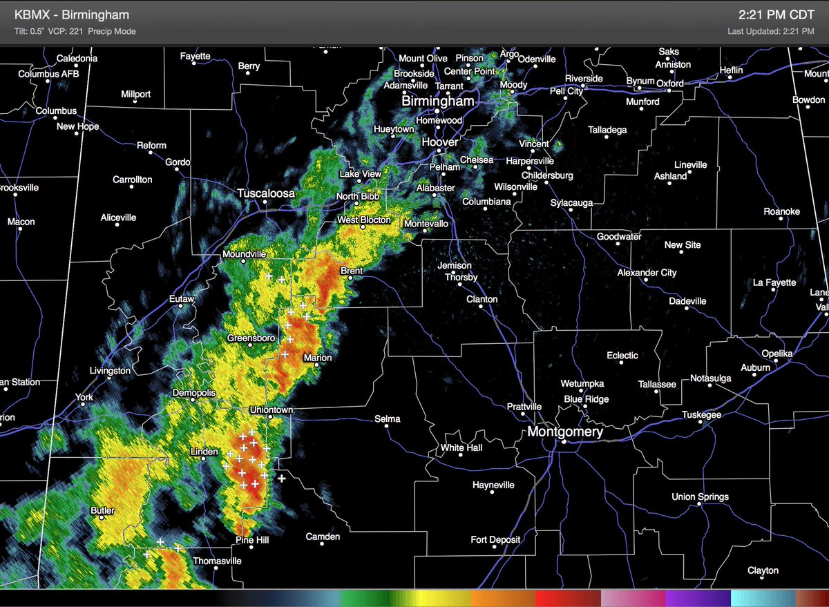 spann's tweet image. Strong storms are approaching Brent, Marion, Uniontown, and Catherine… #alwx