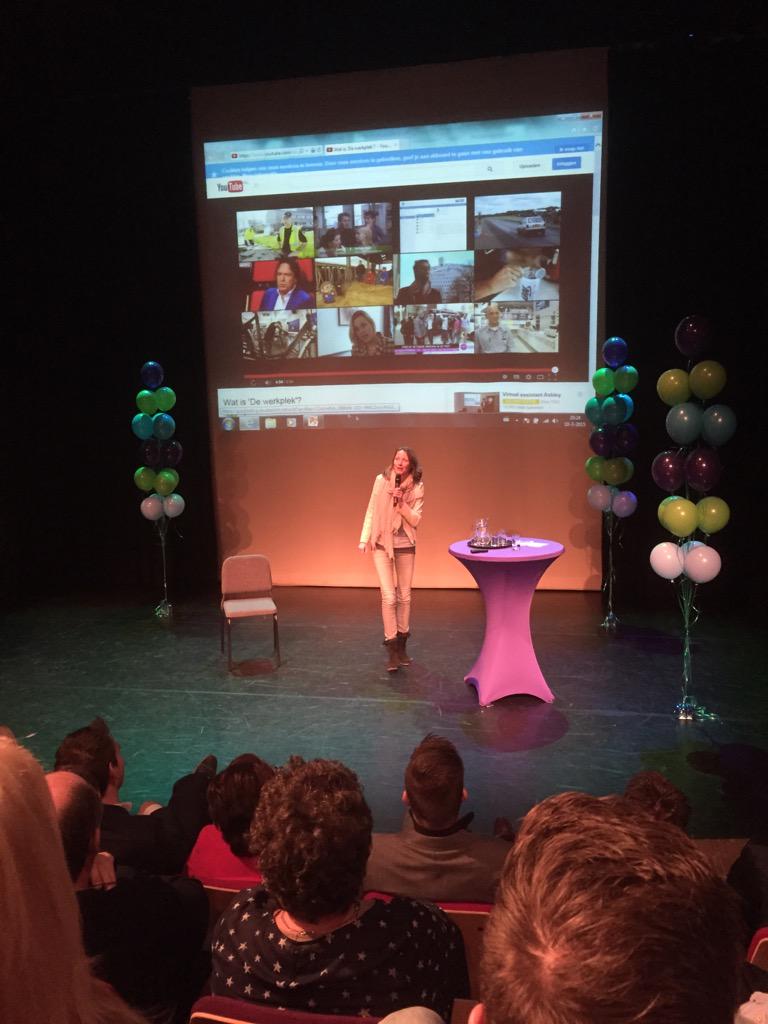 OADronten's tweet image. Het item van De Werkplek met Denise Caljé en Lyda Winata tijdens de Ondernemersacademie Dronten