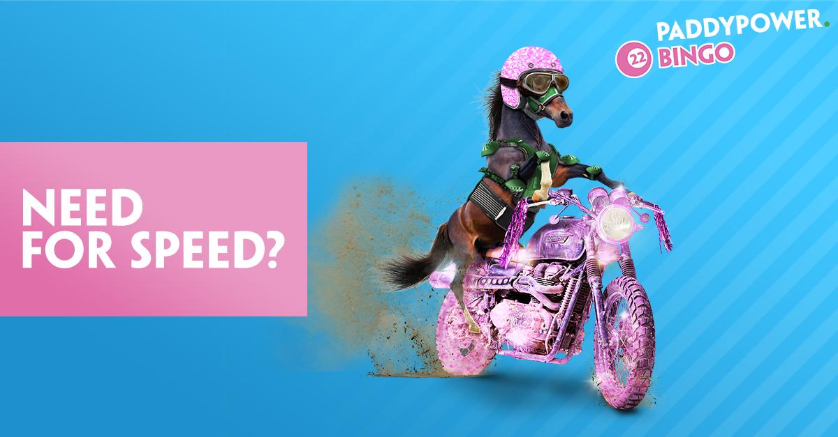 We've got the Need for Speed this week! Spend 20 in the Crystal room, get 5 BBs: bingo.paddy.pr/BClWQI