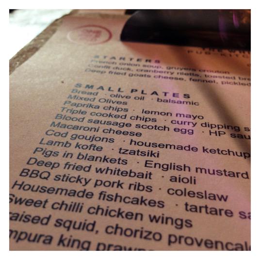 Dinner now being served. Hearing great things about our steak and <a href="/OneMileEnd/">OME</a> ale pie.