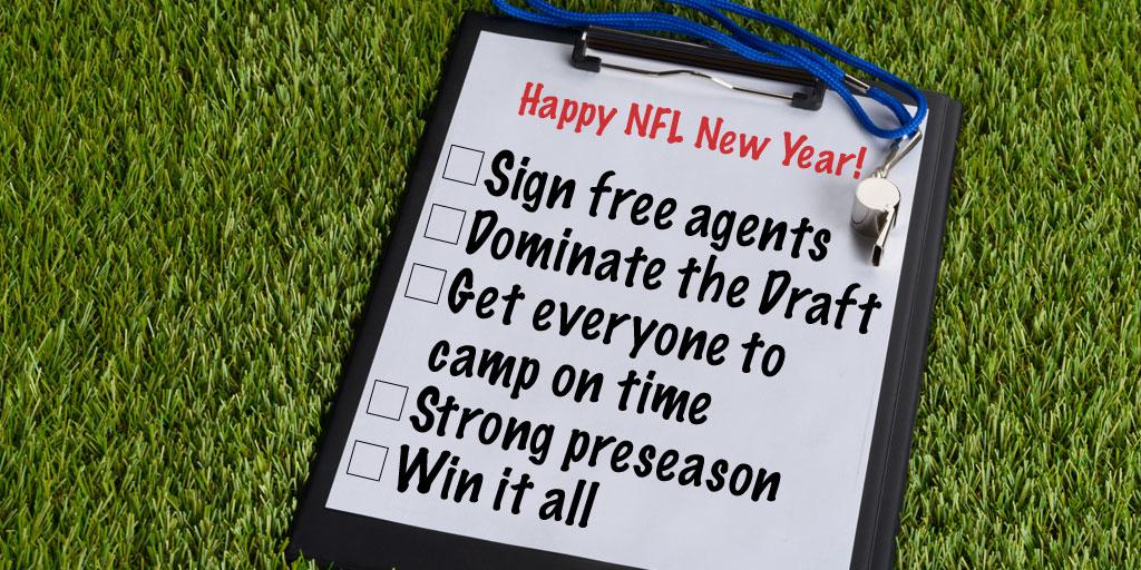 NFL's tweet photo. Happy NFL New Year! #NFLFreeAgency http://t.co/OzEDB9bjna