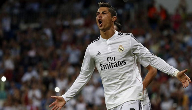 Squawka's tweet photo. Cristiano Ronaldo has scored 59 goals in 59 Champions League games for Real Madrid. Outstanding. http://t.co/ygwpsqFFIU