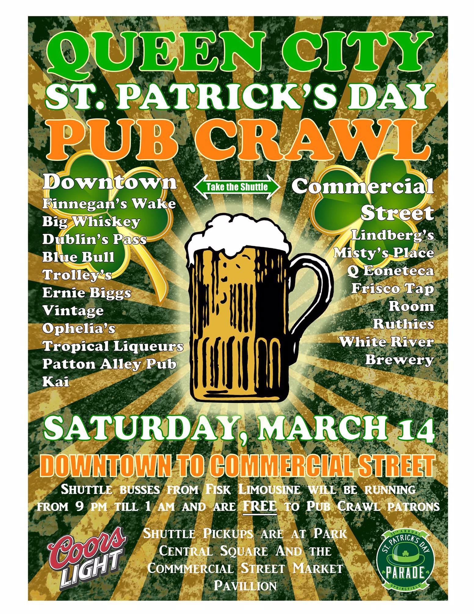 VINTAGE on Twitter "St. Patrick's Day Pub Crawl! 1 wristband 19