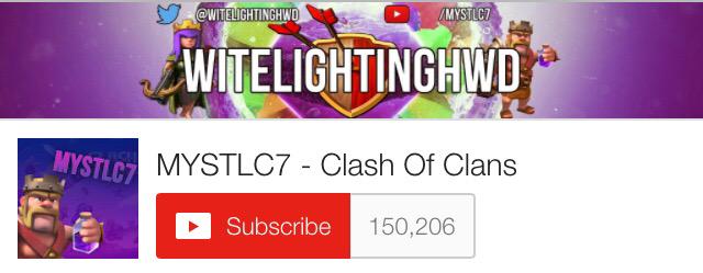 Community update: Clash of Clans YouTuber <a href="/witelightingHWD/">Pokemon Go</a> reaches 150,000 subscribers on YouTube! Congratulations!